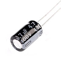 Популярний! Конденсатор електролітичний алюмінієвий 10шт, 4.7мкФ 400В 105С - Краща якість тільки на Nukleon.com.ua