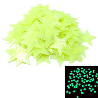 Популярний! Зоряне небо, сяючі наклейки на стелю і стіну 100шт, салатові - Краща якість тільки на Nukleon.com.ua