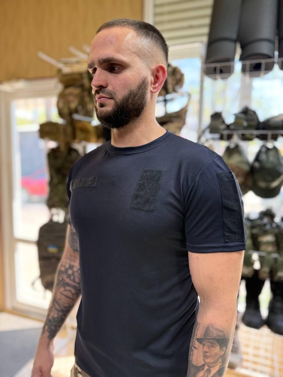 Футболка тактична High cool thermo темно-синій