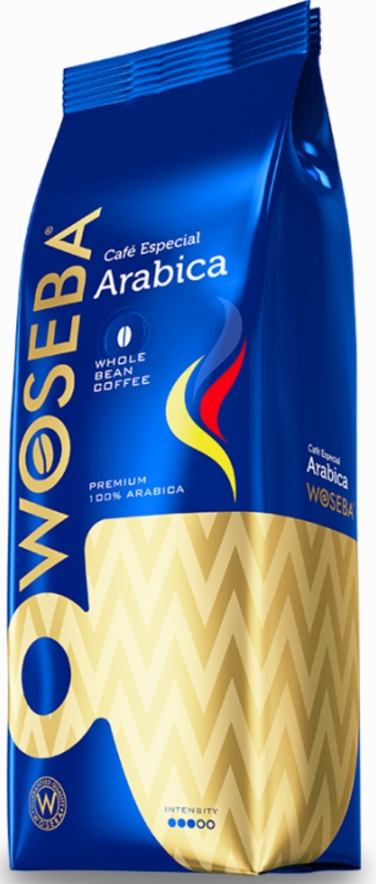 РОЗПРОДАЖ! Кава в зернах WOSEBA ARABICA 500г, 100% Арабіка преміум-класу (ТЕРМІН ДО 03.2026)