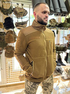 Кофта тактична флісова койот| Щільність 340 gr/m