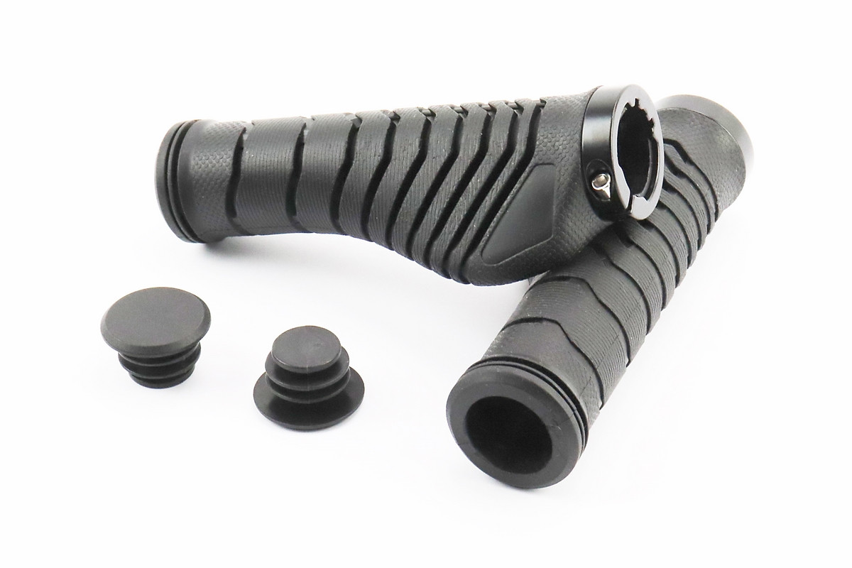 Гріпси FB ONE TPR-073 130мм з зажимом Lock-On ергономічні чорні, фото 1