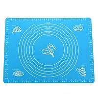 Популярний! Килимок кондитерський силіконовий для розкатування і випічки тіста 40х50см, 0.6мм - Краща якість тільки на