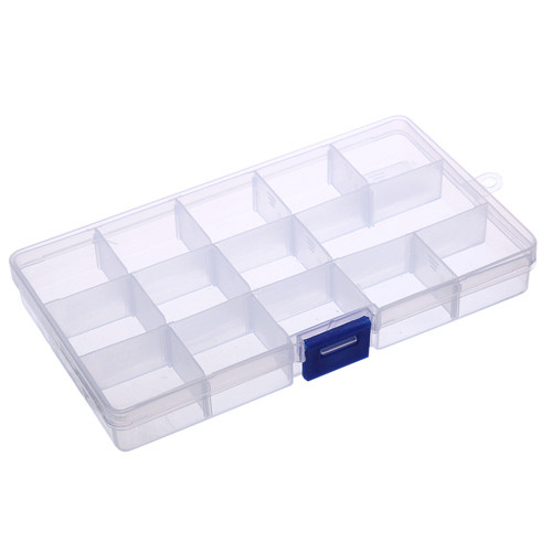 Коробка органайзер кейс для снастей бісеру 170х95х22мм 15 комірок, фото 1