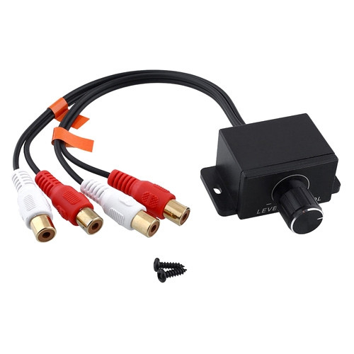 Виносний регулятор аудіо баса для підсилювача 2 RCA - 2 RCA, фото 1