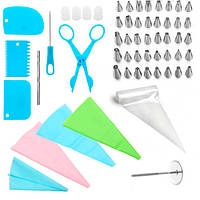 Популярний! Набір для декору тортів кексів, кондитерські інструменти, 70шт, в кейсі - Краща якість тільки на Nukleon.com.ua