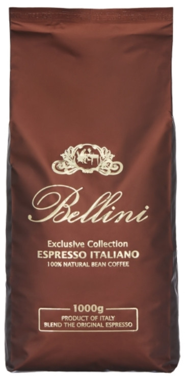 Кава в зернах Bellini BRONZA 1000г, купаж 10/90, свіже обсмажування 
(Bellini Espresso Italiano Bronza)