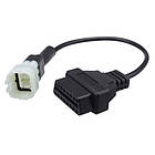 Promo Ціна! Перехідник з OBD2 16pin мама на KTM 6pin тато - тільки на ZaGrosh.com.ua