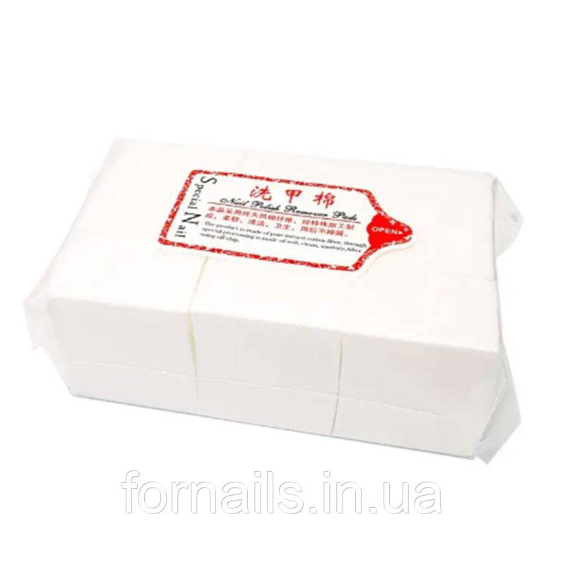 Безворсові серветки жорсткі Special Nail 6х4см, 1000 шт, білі, фото 1