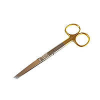 Операційні ножиці з одним гострим кінцем, прямі Gold Series Tisson Medical. Довжина 14 см