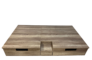 Подіум із розетками під 2 педикюрні крісла реклайнери для нарощування вій ПОД-04а_MR