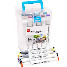 Набір скетч-маркерів H820-36, 36 кольорів у боксі