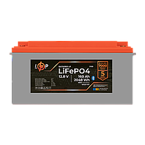 Акумулятор LP LiFePO4 12,8V - 160 Ah (2048Wh) (BMS 100A/80А) пластик Smart BT, фото 2