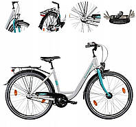 Жіночий міський велосипед Zundapp C500 26" | 3 передачі | Білий