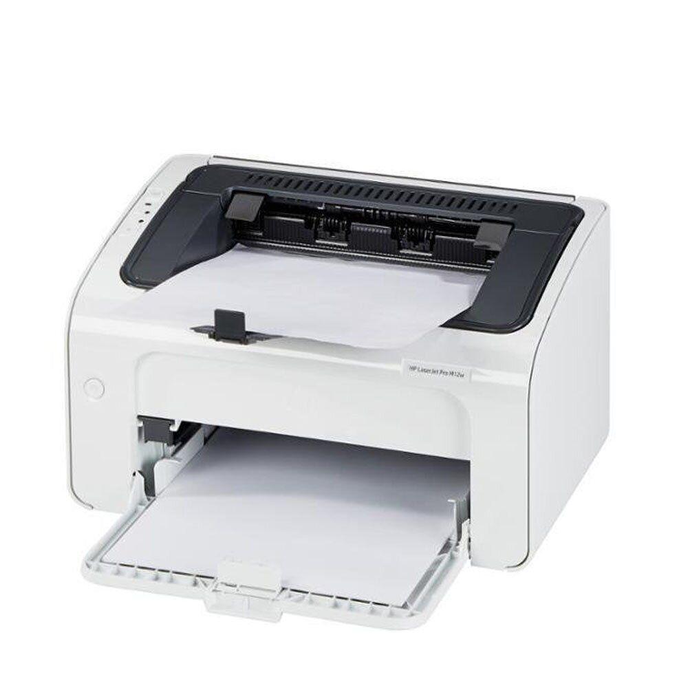 Принтер HP LaserJet Pro M12w / Лазерний монохромний друк / 600x600 dpi / A4 / 18 стр/мин / USB 2.0, WiFi