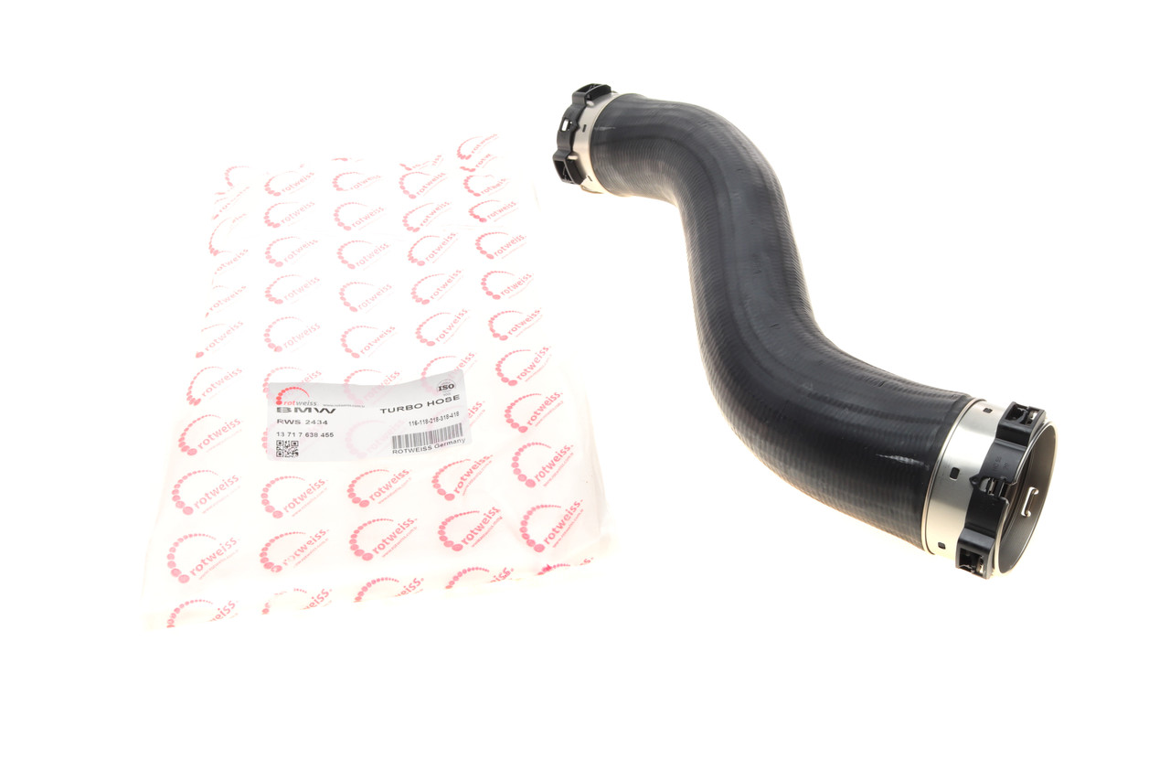 Патрубок інтеркулера (Л) BMW 1 (F20/F21)/3 (F30/F80) 15- B38 RWS2434 ROTWEISS