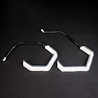 Ангельські очі BMW (M3, M4, F30, E90, E92, E60) CRYSTAL ICONIC (Білий+Жовтий), фото 2