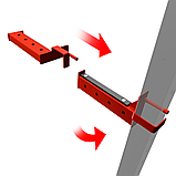 Страхувальні ручки K-Sport для стійок KSG005, KSG013, KSG011 - безпека та впевненість під час тренування, фото 4