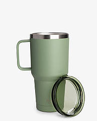 Термостакан (ізольована чашка) Bohtal з ручкою з нержавіючої сталі Tumbler Green 900 ml