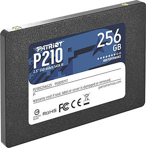 Накопичувач SSD 256GB Patriot P210 2.5" SATAIII TLC (P210S256G25), фото 4