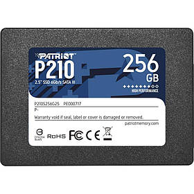 Накопичувач SSD 256GB Patriot P210 2.5" SATAIII TLC (P210S256G25)