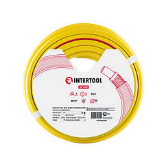Шланг для поливання 3-шаровий 1/2", 30 м, армований PVC INTERTOOL GE-4025