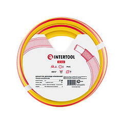 Шланг для поливання 3-шаровий 3/4", 10 м, армований PVC INTERTOOL GE-4041