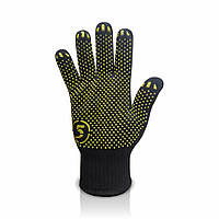 Рукавички трикотажні 5 бавовна/поліестерові, клас 10 ПВХ нанесення, чорні ціна за 10 пар