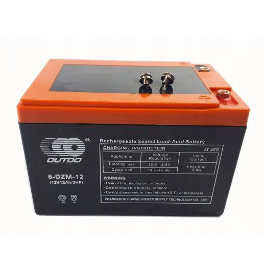 Тягова акумуляторна батарея AGM OUTDO 6-DZM-12, 12 V 12 Ah, ( 150 х 100 х 96 ), Q4, фото 1