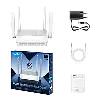 WiFi 6 Mesh-маршрутизатор 2.5G Cudy WR3000H дводіапазонний AX3000 (73-00544), фото 4
