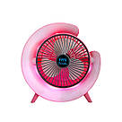 Мінівентилятор USB настільний на акумуляторі з RGB-підсвіткою Fan F13, безшумний портативний, фото 3