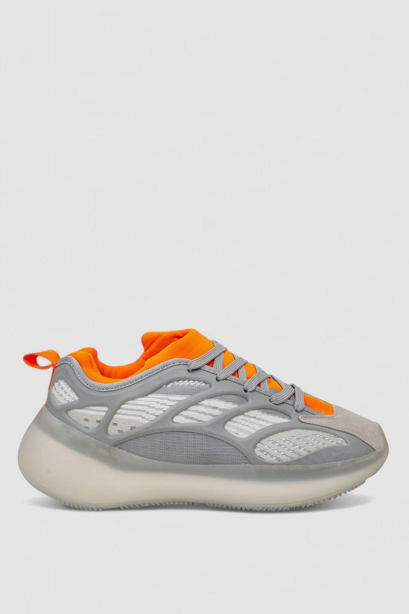 Кросівки чоловічі, колір сіро-помаранчевий, 248RCX600, фото 1