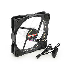 Кулер корпусний 12025 DC sleeve fan 4pin - 120*120*25мм, 12V, 1100об/хв, 15LED, RGB