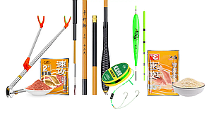 Готовий набір для Херабуна "Золота Тиша" Вудилеще Херабуна "Осінній бамбук" 3,60 м