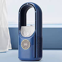 Маленький вентилятор із розпиленням води Air Multiplier Синій, настільний вентилятор від мережі з дисплеєм