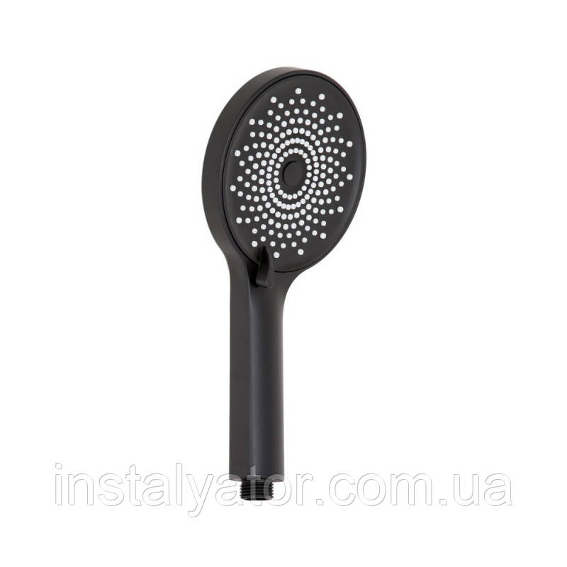 Лійка для ручного душу Lidz Niagara 32 120 мм округла LDNIA32BLM47555 Matt Black