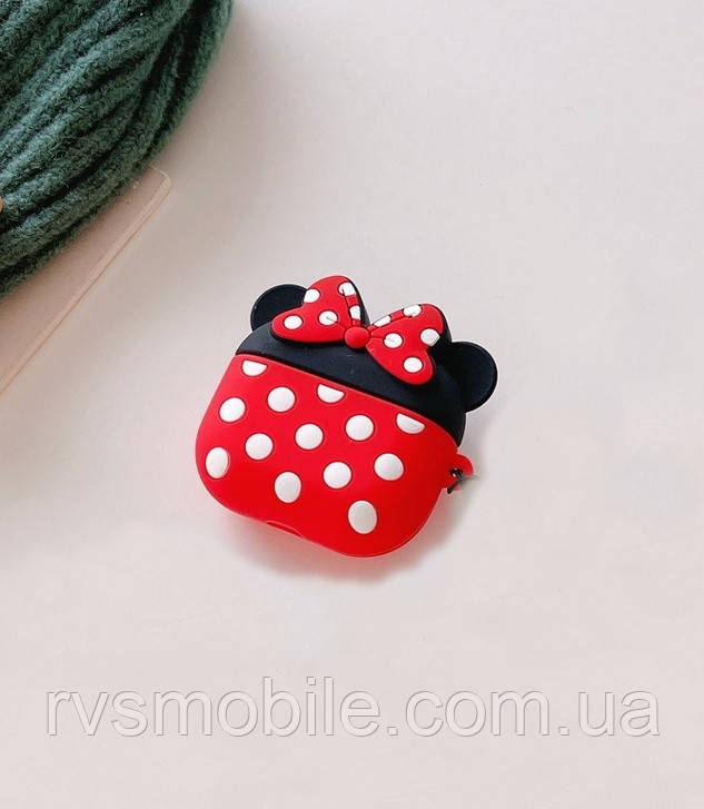 Чохол для Apple AirPods 4 "Мінні Маус", силіконовий, фото 1