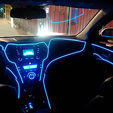 Світлодіодна стрічка RESTEQ зелений провід 5м LED неонове світло з контролером, фото 3