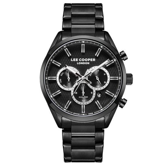 Годинник чоловічий наручний водонепроникний Lee Cooper England (Чорний)