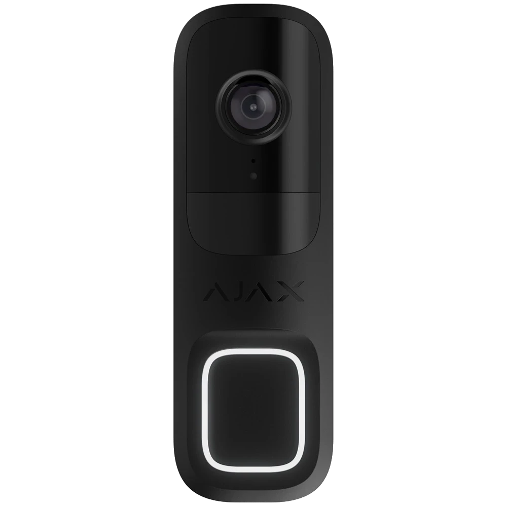 Ajax Doorbell black RAL 9005 Відеодзвінок