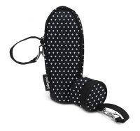 Термоупаковка+футляр для пустушки (Чорний з білими зірочками)