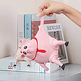 Антистрес іграшка сквіш Свиня 22 см, Pink Pig BIG / Еластична іграшка свинка / Дитяча іграшка антистрес, фото 7