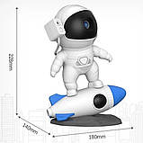 Нічник проектор зоряного неба Астронавт на ракеті + 12 зображень / Дитячий світильник проектор галактики, фото 9