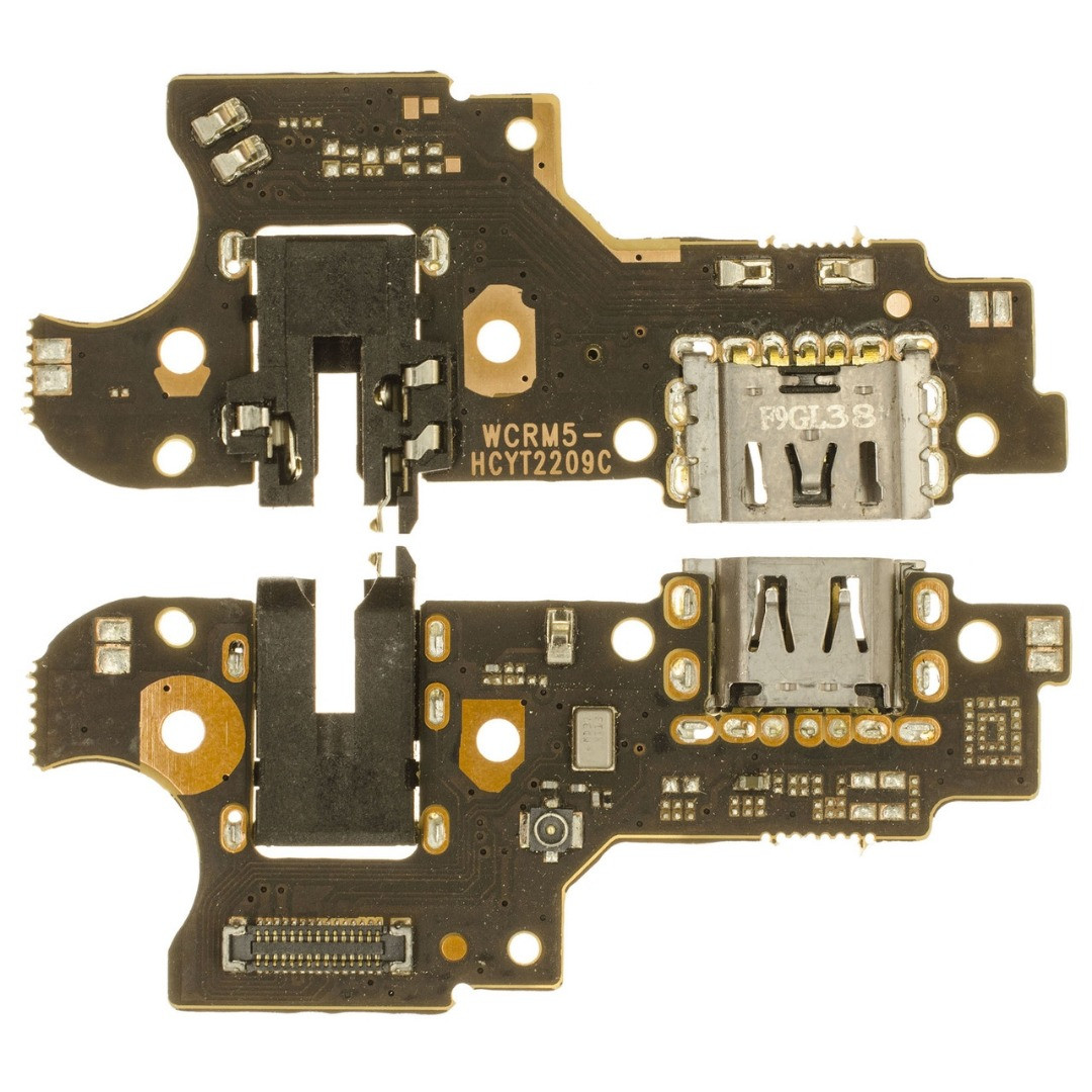 Шлейф Realme C21Y/ C25Y/ 5/ 5s/ C3 з роз'ємом зарядки,  наушников,  з мікрофоном ОРИГІНАЛ, фото 1
