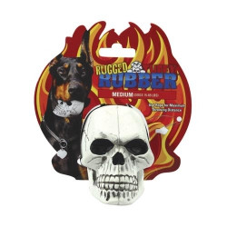 Іграшка для собак VIP ЧЕРЕП (Skull), білий ⁇ маленький ⁇ 6,4х5х7,6 см.