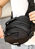 Сумка через плече бананка Sambag Flex Pro чорна, фото 6