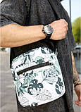 Чоловіча сумка через плече месенджер Sambag Makros принт "Leaves", фото 8