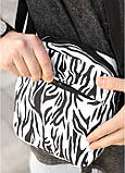 Чоловіча сумка через плече месенджер Sambag Makros принт "Zebra", фото 5