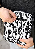 Чоловіча сумка через плече месенджер Sambag Makros принт "Zebra", фото 6