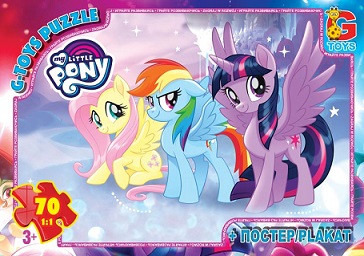 Пазли G-Toys із серії My little Pony (Моя маленька поні), 70 елементів MLP014